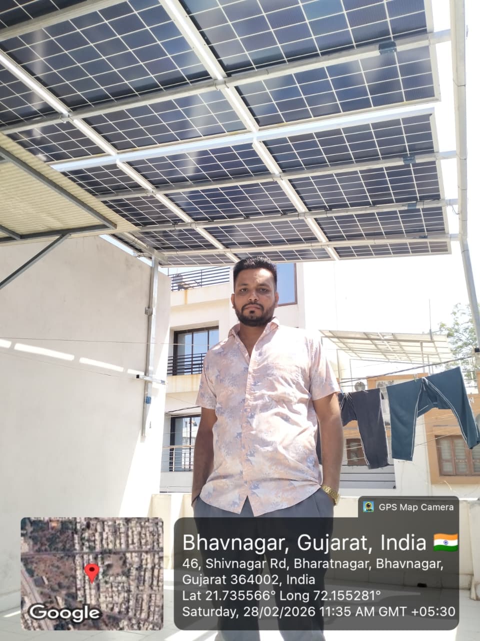 Kaliyabid, Bhavnagar rooftop solar installation